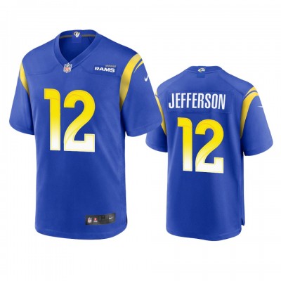 Los Angeles Los Angeles Rams #12 Van Jefferson Men's Nike Game NFL Jersey - Royal Men's